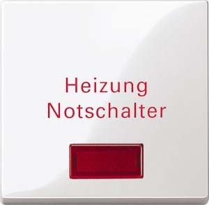 Wippe polarweiß glänzend Heizung Notschalter 432919 Wippe polarweiß glänzend Heizung Notschalter 432919