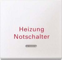 Wippe polarweiß Aufdruck Heizung Notschalter 431819