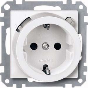 SCHUKO Steckdose polarweiß mit FI 232819 SCHUKO Steckdose polarweiß mit FI 232819
