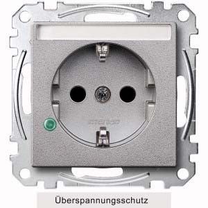SCHUKO Steckdose aluminium MEG2305-0460 SCHUKO Steckdose aluminium MEG2305-0460