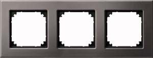 Metallrahmen M-PLAN 3-fach Rhodiumgrau Metallrahmen M-PLAN 3-fach Rhodiumgrau