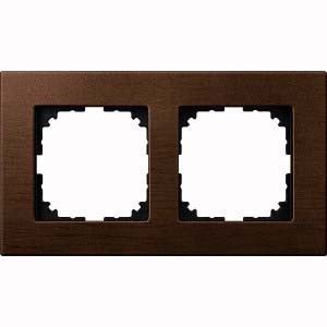 Holzrahmen M-PLAN 2-fach Walnuss Holzrahmen M-PLAN 2-fach Walnuss