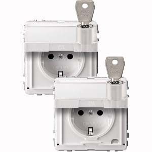 SCHUKO Steckdose polarweiß MEG2318-7219 SCHUKO Steckdose polarweiß MEG2318-7219