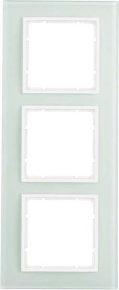 Rahmen 3-fach 10136909 Glas polarweiß matt Rahmen 3-fach 10136909 Glas polarweiß matt
