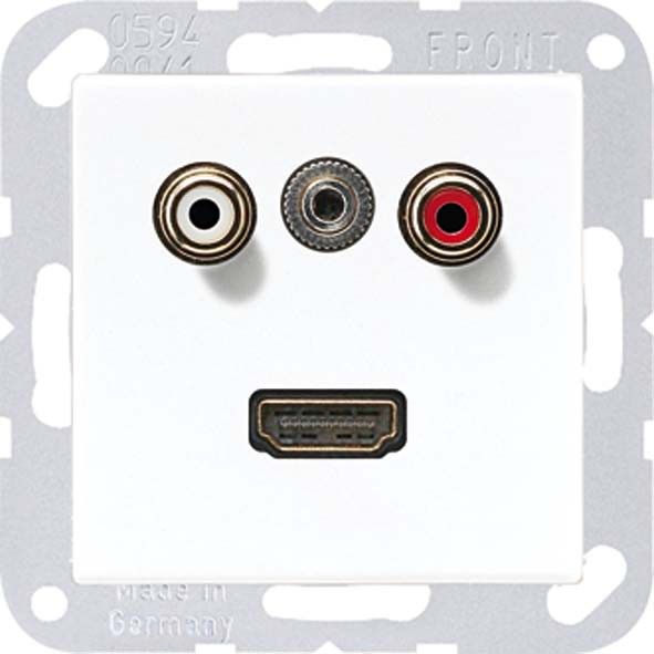 Multimediadose Cinch/HDMI MA A 1082 WW alpinweiß Multimediadose Cinch/HDMI MA A 1082 WW alpinweiß