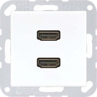 Multimediadose 2-fach HDMI MA A 1133 WW alpinweiß