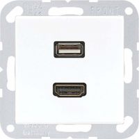 Multimediadose HDMI/USB MA A 1163 WW alpinweiß