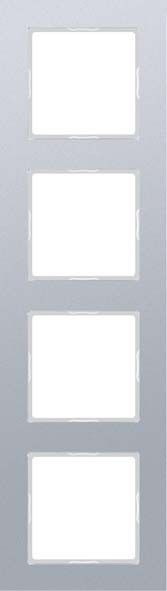 Rahmen 4-fach AC 584 AL aluminium