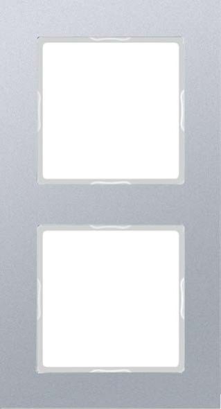 Rahmen 2-fach AC 582 AL aluminium Rahmen 2-fach AC 582 AL aluminium