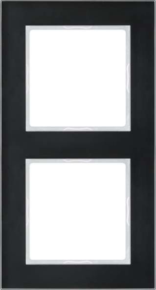 Glasrahmen 2-fach AC 582 GL SW schwarz Glasrahmen 2-fach AC 582 GL SW schwarz