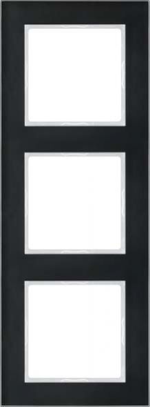 Glasrahmen 3-fach AC 583 GL SW schwarz Glasrahmen 3-fach AC 583 GL SW schwarz