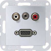 Multimediadose Cinch/VGA MA A 1072 AL aluminium