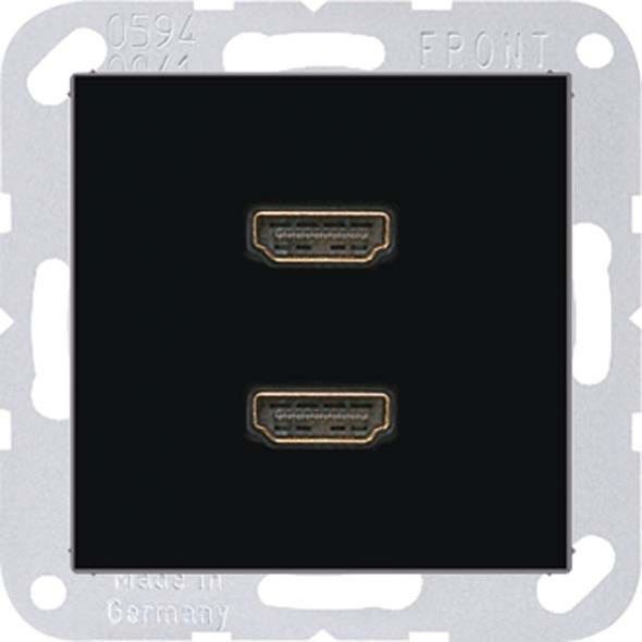 Multimediadose 2-fach HDMI MA A 1133 SW schwarz Multimediadose 2-fach HDMI MA A 1133 SW schwarz