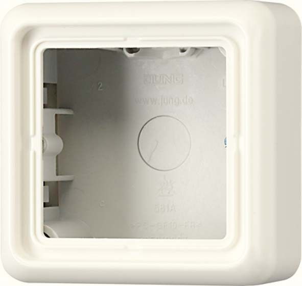 AP-Kappe 1-fach ws CD 581 A W