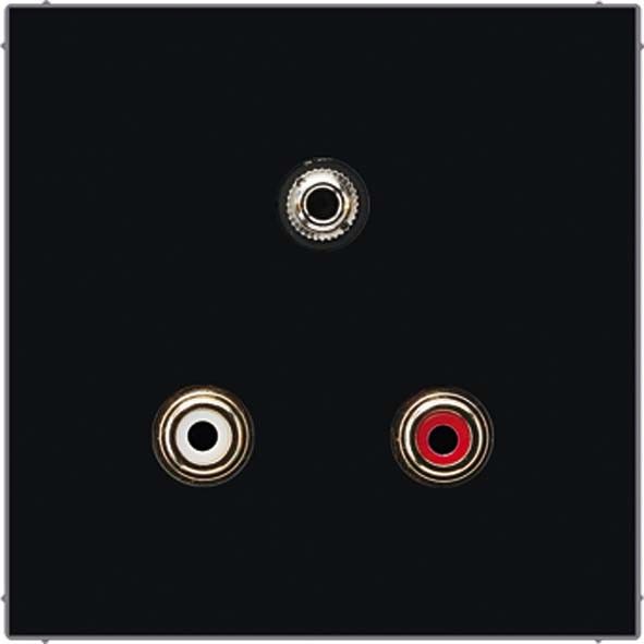 Multimediadose Cinch/Klinke MA LS 1011 SW schwarz Multimediadose Cinch/Klinke MA LS 1011 SW schwarz