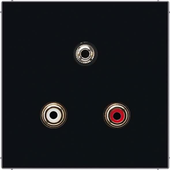 Multimediadose Cinch/Klinke MA LS 1011 SW schwarz Multimediadose Cinch/Klinke MA LS 1011 SW schwarz