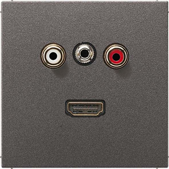 Multimediadose Cinch/Klinke/HDMI MA AL 1082 AN anthrazit Multimediadose Cinch/Klinke/HDMI MA AL 1082 AN anthrazit