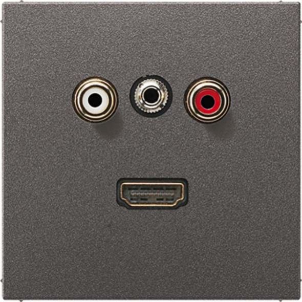 Multimediadose Cinch/Klinke/HDMI MA AL 1082 AN anthrazit Multimediadose Cinch/Klinke/HDMI MA AL 1082 AN anthrazit
