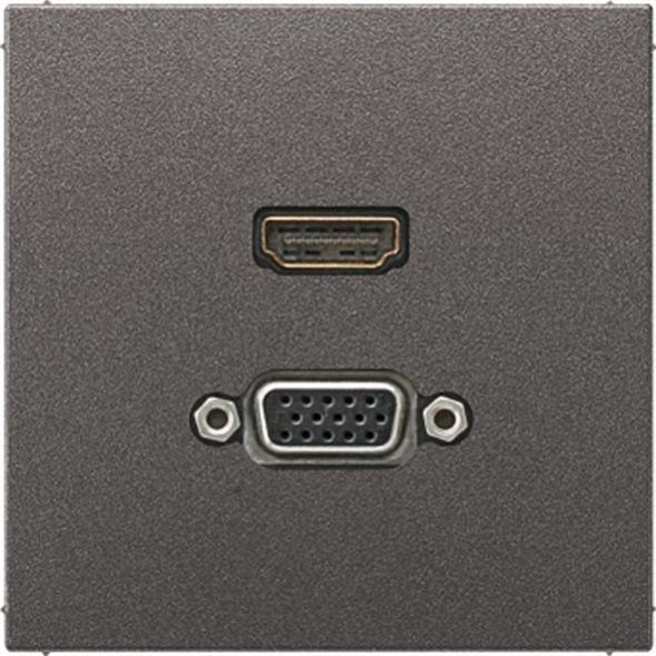 Multimediadose HDMI/VGA MA AL 1173 AN anthrazit Multimediadose HDMI/VGA MA AL 1173 AN anthrazit