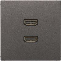 Multimediadose 2-fach HDMI MA AL 1133 AN anthrazit