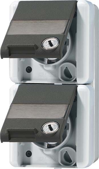 SCHUKO-Steckdose 2-fach 8220 NAWSL SCHUKO-Steckdose 2-fach 8220 NAWSL
