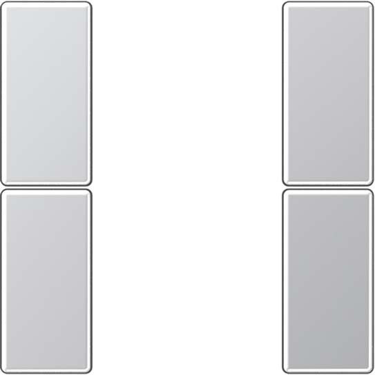 Tastensatz 2-fach A 502 TSA AL aluminium