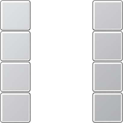 Tastensatz 4-fach A 504 TSA AL aluminium