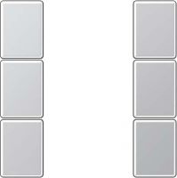 Tastensatz 3-fach A 503 TSA AL aluminium