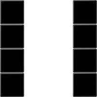 Tastensatz 4-fach LS 504 TSA SW schwarz