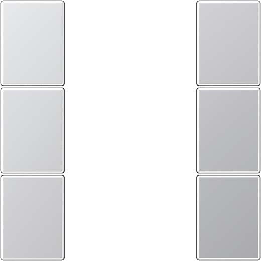Tastensatz 3-fach AL 2503 TSA aluminium Tastensatz 3-fach AL 2503 TSA aluminium