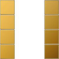 Tastensatz 4-fach LS 504 TSA GGO vergoldet