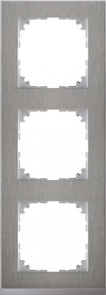 Decor-Rahmen 3-fach Edelstahl Decor-Rahmen 3-fach Edelstahl
