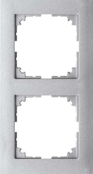 Rahmen M-Pure 2-fach aluminium Rahmen M-Pure 2-fach aluminium