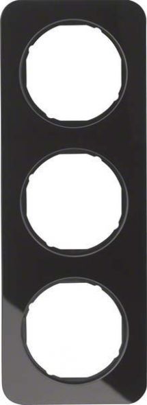 Rahmen 3-fach 10132116 Glas schwarz