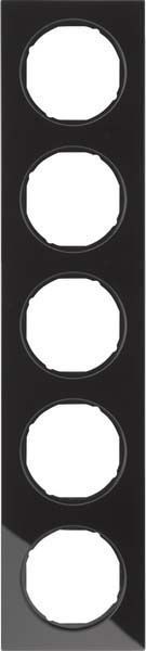 Rahmen 5-fach 10152216 Glas schwarz Rahmen 5-fach 10152216 Glas schwarz