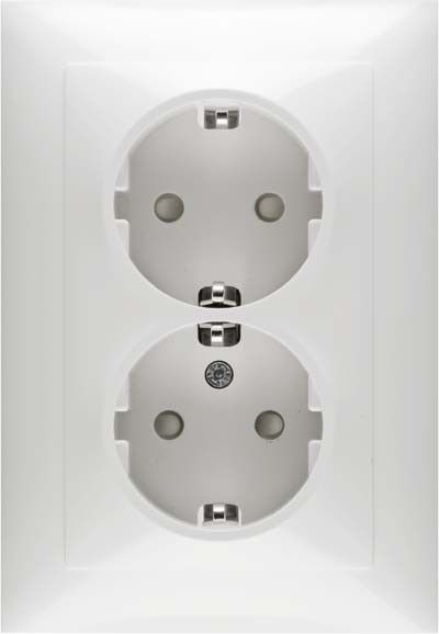 Steckdose SCHUKO 2fach D 11.6512.02 SI Steckdose SCHUKO 2fach D 11.6512.02 SI
