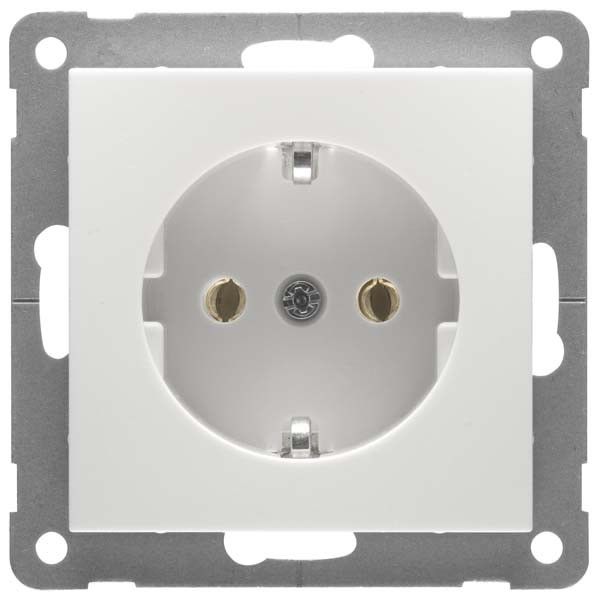 Steckdose SCHUKO 2polig D 11.6611.02 SI Steckdose SCHUKO 2polig D 11.6611.02 SI