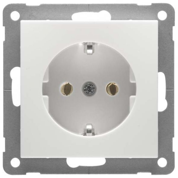 Steckdose SCHUKO 2polig D 11.6511.02 SI Steckdose SCHUKO 2polig D 11.6511.02 SI