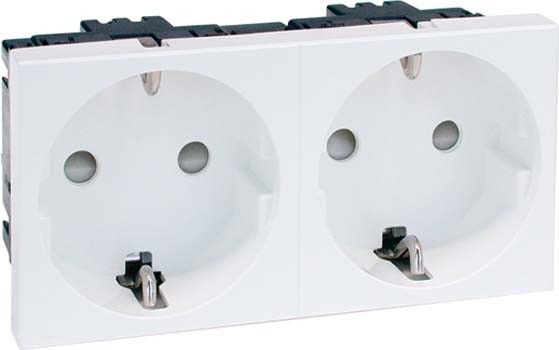 SCHUKO-Steckdose 2-fach ws D 6212.02 EMS SI SCHUKO-Steckdose 2-fach ws D 6212.02 EMS SI