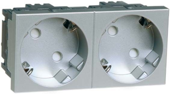 SCHUKO-EB-Steckd.2-fachalu D 6212.70 EMS SI WI SCHUKO-EB-Steckd.2-fachalu D 6212.70 EMS SI WI