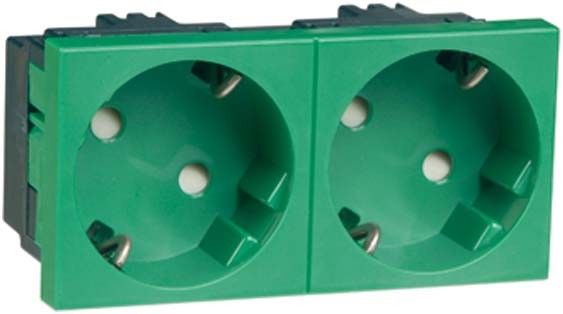 SCHUKO-EB-Steckd.2-fach gn D 6212.42 EMS SI WI SCHUKO-EB-Steckd.2-fach gn D 6212.42 EMS SI WI