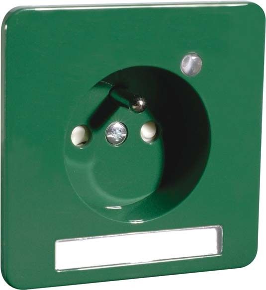 Steckdose m.Erdungsstift B80.6671GLK NA SI GN Steckdose m.Erdungsstift B80.6671GLK NA SI GN