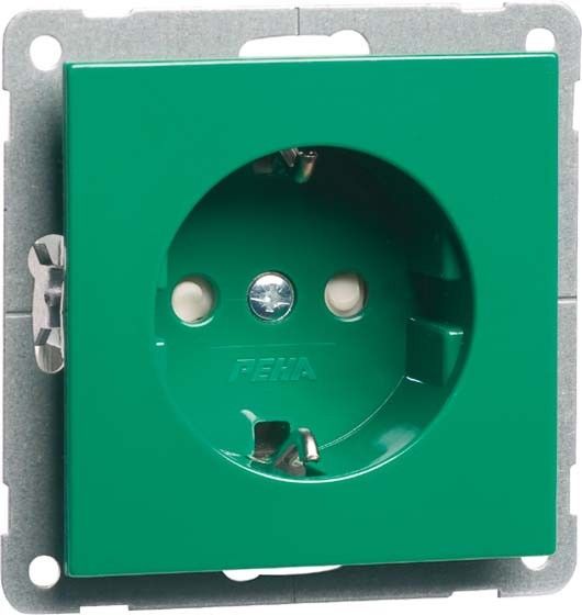 Steckdose SCHUKO grün H 20.6511.422 Steckdose SCHUKO grün H 20.6511.422