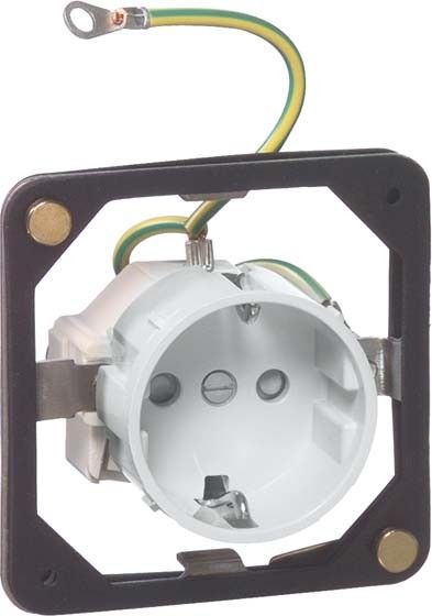 Steckdoseneinsatz alu guss D 6621 ES SI WE