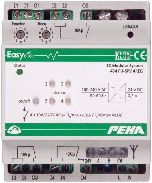 Easyclick-Modul-Schalten D 454 FU-SPV 4REG Easyclick-Modul-Schalten D 454 FU-SPV 4REG