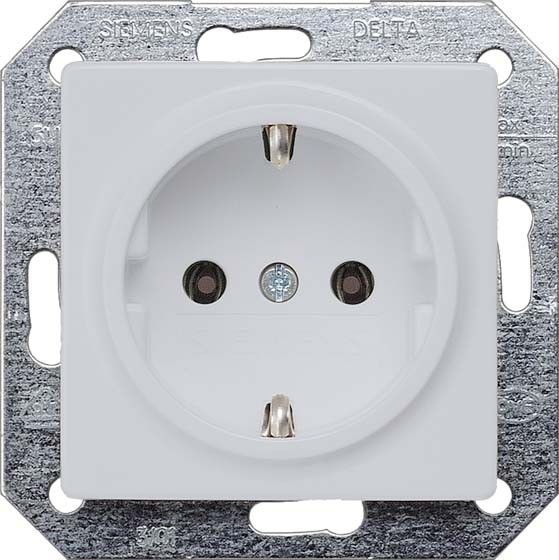 Steckdose 5UB1931 aluminium-metallic Steckdose 5UB1931 aluminium-metallic