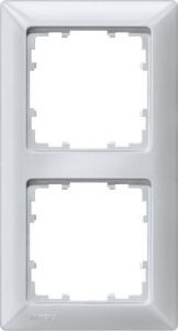 Rahmen 2-fach 5TG2552-3 aluminium-metallic