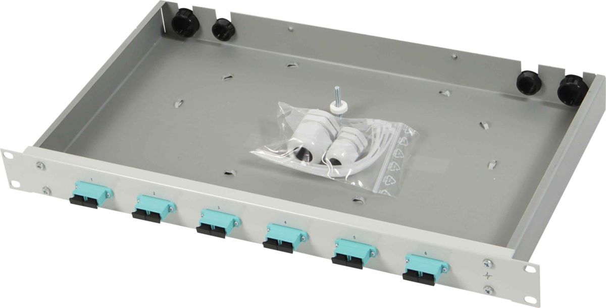 Spleißbox mit Kupplungen TNSB-Be-6SCD-OM3
