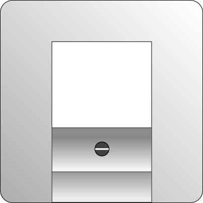 Zentralplatte f. Antennensteckdose rw 226014