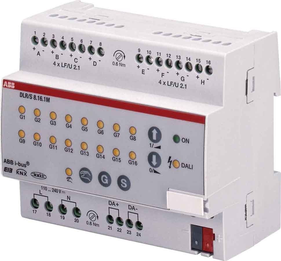 DALI Lichtregler DLR/S 8.16.1M DALI Lichtregler DLR/S 8.16.1M
